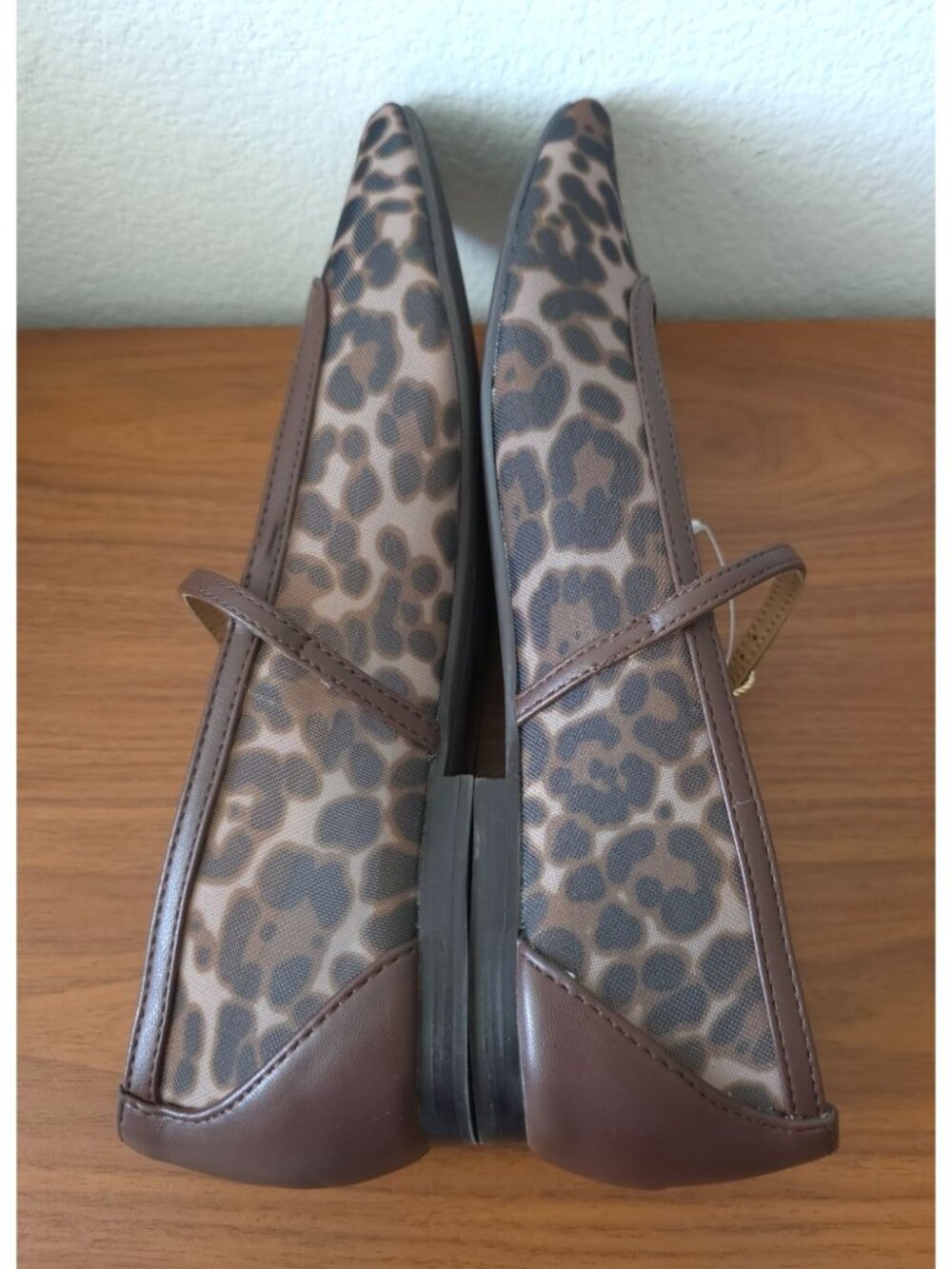 NWOB Dolce Vita AILEEN Leopard Transparent Mesh Mary Jane Flats Sz 9.5 - Picture 4 of 8